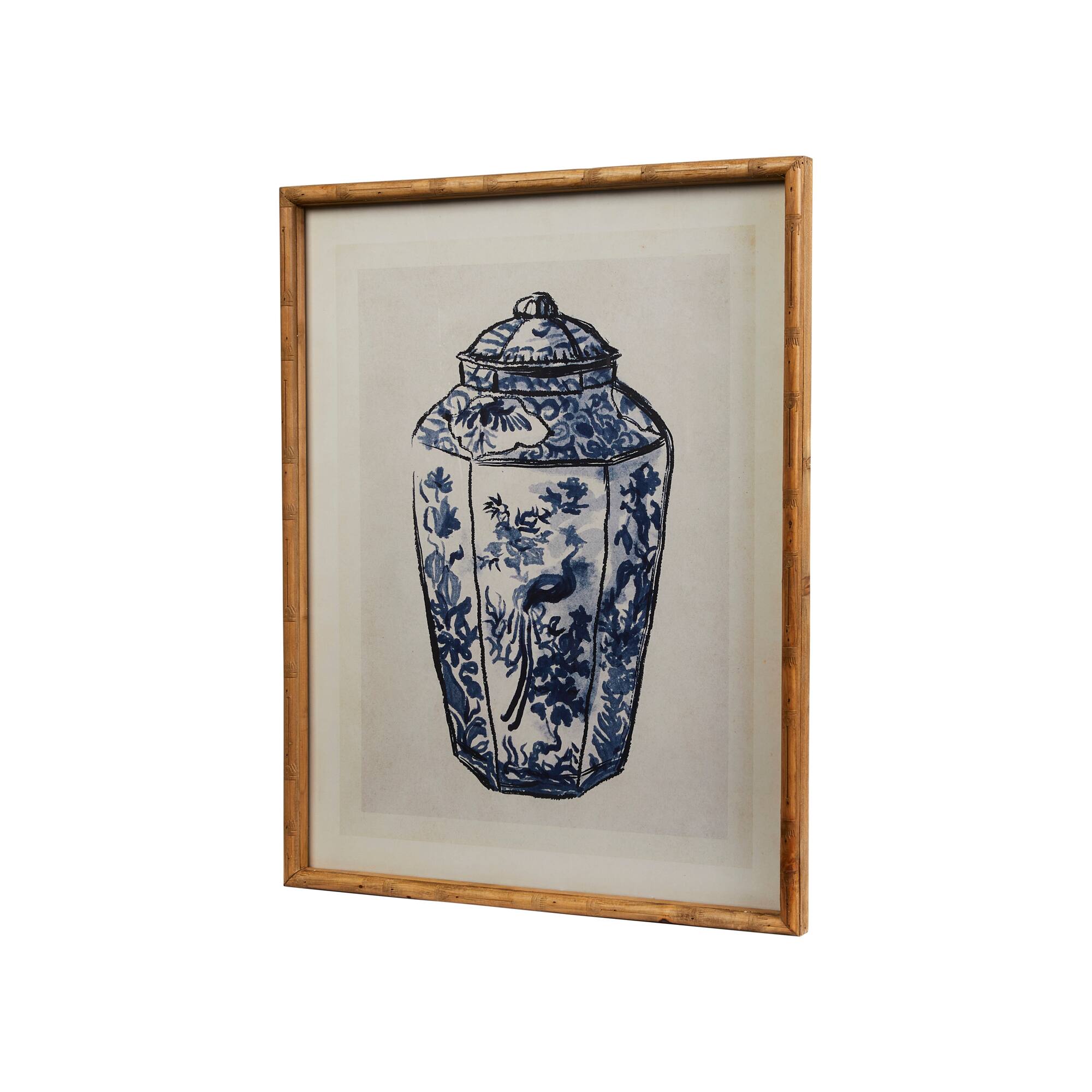 Hello Honey® Ginger Jar Wall Art with Wood Frame & Glass Cover Set